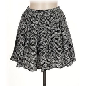 Brandy Melville Nadia Daisy Floral Mini Skirt Black White One Size XS Small